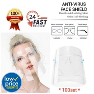 Face Shield Anti Fog | Face shield For Adult *100Set(Glasses &amp; Shield)