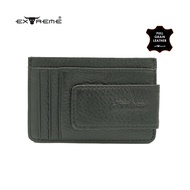 [Extreme] Leather Card Holder with Money Clip I Genuine Leather Credit Card Holder Wallet Purse  | D