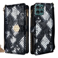 Ready to ship Crossbody Handle Snake Texture Leather Phone Case For Motorola Edge 70 5G/Motorola Mot