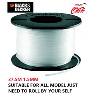 BLACK DECKER A6046-XJ 37.5M Nylon Line REFILL FOR GRASS TRIMMER PEMOTONG RUMPUT GL260 GL300 GL530 GL