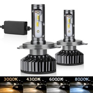 A Pair F2 CSP Car LED Headlight Motorcycle Bulb 4300k H4 H7 H11 9005 9006 H1 Fog Light Modification