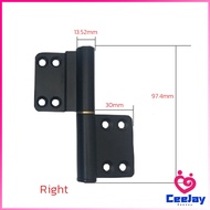 CeeJay บานพับประตูอลูมิเนียม สีดํา ถอดออกได้ บานพับประตู Aluminum Hinge