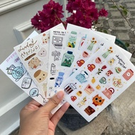 Korean Doodle Cute Journal Sticker Journaling