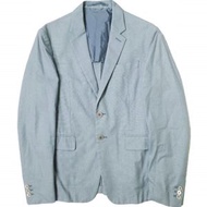 PRADA 棉質 2B 修身外套 ACS1 2014 3532 SD020 S121 91X 46 薩克斯藍外套 [二手] [PRADA]