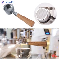 ELO 51mm Portafilter Wood Handle Handle Filter Basket Home Espresso 3 Ears for Delonghi EC685