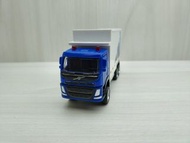 台灣現貨全新盒裝~1:72~富豪VOLVO 廂式貨運車藍白色合金模型車玩具迴力兒童生日禮物收藏