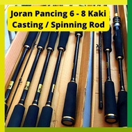 Rod Batang Jorang Joran Pancing Mancing Memancing Udang Galah Ikan Sungai Laut Kolam 6-8 Kaki Fishing Casting Spinning