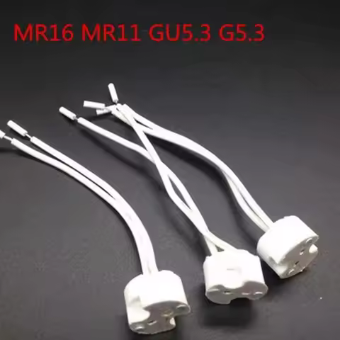 10-200pcs/lot MR16 MR11 GU5.3 G5.3 G4 lamp base connector cable lamp Socket base MR16 lamp fitting f