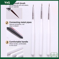 3pcs/Set French Acrylic Pen 3d Tip Drawing Thin Line For Nail Art Painting Tools Uv Gel Brush