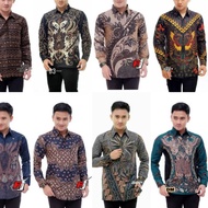 2.2 Men's Long Sleeve batik Shirt Tops For Men size M L XL XXL 012