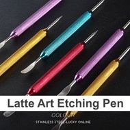 (Ready Stock) Coffee Latte Art Etching Pen Barista Pen for etching Coffee Decorating tools