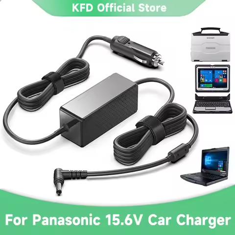 KFD Laptop CAR Charger for Panasonic Toughbook Cf-19 31 52 53 74 C1 F9 S10 H1 H2 U1 Notebook Auto Ad