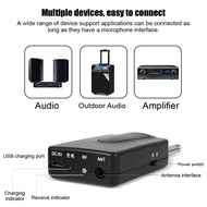 UHF Wireless Microphone System Portable Wireless UHF Mic Head-mounted Microphone with Receiver Transmitter Compatible with Audio Amplifier Multimedia Mobile Audio for Teaching Live Performance