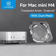 Hagibis ZM20 Desktop Dustproof Stand for Mac mini M4/M4 Pro Transparent Acrylic Dock Desk Holder Hea