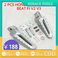 1 Pair HONDA CLICK V2 V3 / BEAT FI V2 V3 FOOTREST ALLOY L8604 - WHT / REAR FOOTPEG