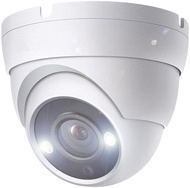 Real HD 5MP Full Color Night Vision Dome TVI CCTV Security Camera with Visible White LED Lights, 65f
