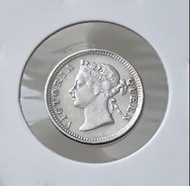 1889香港維多利亞五仙銀幣