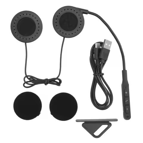 Motorcycle Helmet Bluetooth Headset Waterproof Handfree Music Call Control Bluetooth 5.0