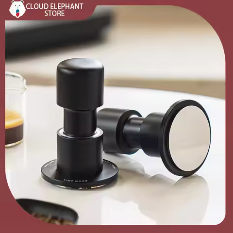 IN STOCK TIMEMORE 58.4mm Flat Bottomed/Thread Base Espresso Tampers Stainless Steel Impact Powder Ha