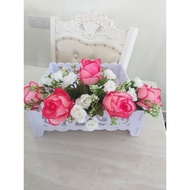 BEKAS HANTARAN SIAP GUBAH BUNGA DAN BUNGA SIAP GUBAHAN UNTUK HIAS HANTARAN.