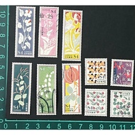 JPN 20 Japan 2022 YUMEJI TAKEHISA’ S Flowers Design Painting 84 Yen Used Stamps 10v Set