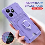 For Realme C53 6.74inch Phone Case Push Camera Protector Soft Silicon Cover Realme C51 C53 Realme No