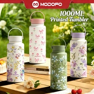 MODOFO 1000ML Insulated Tumbler Thermos Bottle Portable Aquaflask Tumbler Aesthetic Tumbler Stainles