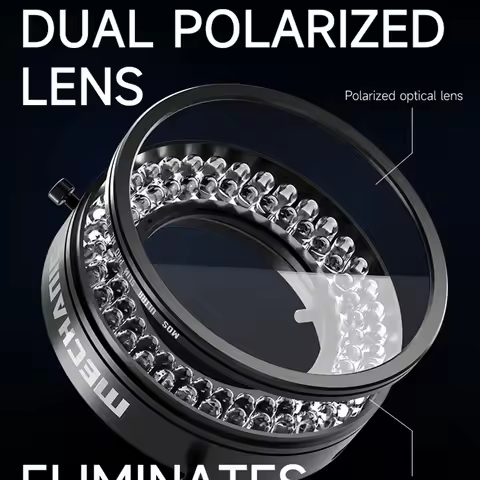 MECHANIC LS360 LS720SE LS720+ Polarized Ring Light Source Brightness Adjustable Microscope LED Illum