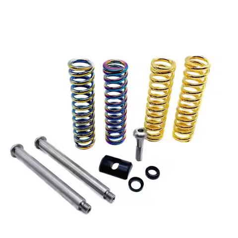 Titanium Dual Spring Front Shock Absorber for Birdy 3 Suspension P40 R20 GT CITY Folding Bike Front 