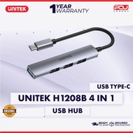 UNITEK H1208B 4 IN 1 USB C HUB