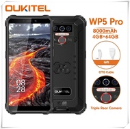 Original OUKITEL WP5 Pro สมาร์ทโฟน IP68 4GB 64GB 8000MAh 5.5 "HD MT6762D Octa Core Android10โทรศัพท์มือถือ13MP 4G LTE โทรศัพท์มือถือ Llan