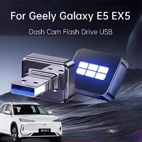 For Geely Galaxy E5 EX5 Dash Cam DVR Flash Drive USB Sentry Mode Drive Parking Monitoring Storage Ca