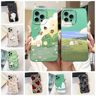 6.1'' Case For iPhone 14Pro Casing Fashion Cute Painted Shockproof Silicone Cover For iPhone 14 Pro 