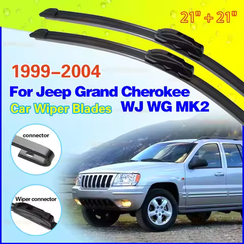 For Jeep Grand Cherokee 1999~2004 WJ WG MK2 Rubber Front Wiper Blades Window Windshield Brushes Car