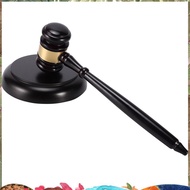 Wooden judge's gavel auction hammer with sound block for attorney judge auction handwork
