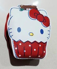 HELLO KITTY 凱蒂貓 零錢包 鑰匙包 化妝包 收納包 隨身包 拉鍊包 皮包 皮夾 三麗鷗 SANRIO 紅色
