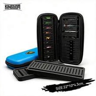 KINGDOM Micro Lure Collection Bag, 155g, Waterproof PVC Hard Cover, EVA Lure Case With Spoon/Jig Hea