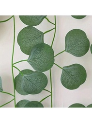 6 piezas Guirnalda de follaje verde de mesa con hojas de eucalipto artificial, guirnalda de primavera de enredaderas para decoración de mesa de fiesta de bodas, pared y cuarto