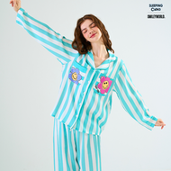 ชุดนอน SLEEPING CLOUD | ชุดนอน 100% LYOCELL ผ้านุ่ม เย็น ใส่สบาย : แขนยาว ขายาว Smiley WEDNESDAY