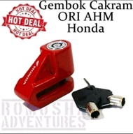 Gembok Cakram Kunci Disc Motor Original Honda AHM Anti Maling Disc Lock