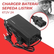 67.2V Bicycle Battery Charger Converter - 60V 2A Adapter for Electric Bikes, Stable Charging - 60V2A