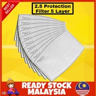 PM2.5 Protective Filter 5 Layers Replaceable Anti Haze Filters for Mouth