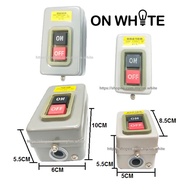 BS230B / BS216B ( K.S ) 100% Power Pushbutton Switch Lock ON/OFF 3P Screw Terminal 3.7kW / 2.2kW 500