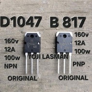 Transistor Final Power Amplifier B817 D1047 K 12A 160V 100W 2Sb817 2Sd1047 2Sb B 817 2Sd D 1047 Pnp 