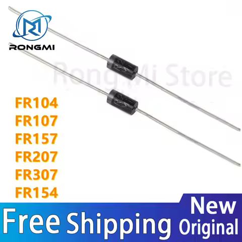 50Pcs Original authentic Fast Recovery Diode FR104, FR107, FR157, FR207, FR257, FR307, FR607, FR608,