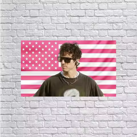J-Josh D-Dun Pink American Flag Outdoor Decorations Decoration for Bedroom Stuff Garage Flags Home D