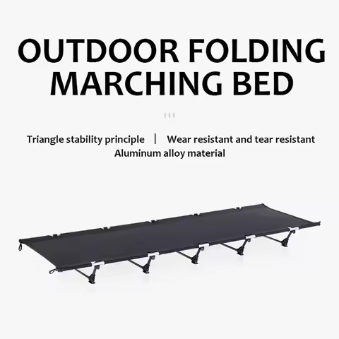 Outdoor Camping Portable Bed Adult Folding Tent Bed Oxford Cloth Compact Folding Bed Can Hold Up To 