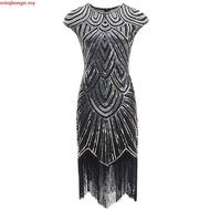 Tassel Sequin Dress Dress 1920s Retro Party Banquet Dress