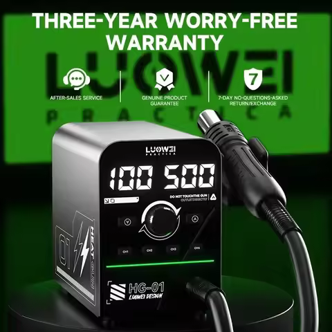 LUOWEI HG-01 Intelligent Hot Air Tool with Digital Display 800W High-power Large Fan for Mobile Phon