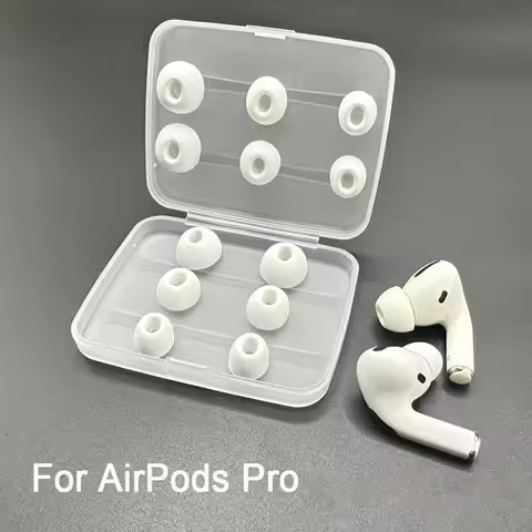 Universal Replacement Ear Tips for Apple Airpods Pro 1st 2nd Silicone Earbuds Noise Reduction Hole S